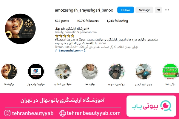 بهترین آموزشگاه شینیون در تهران