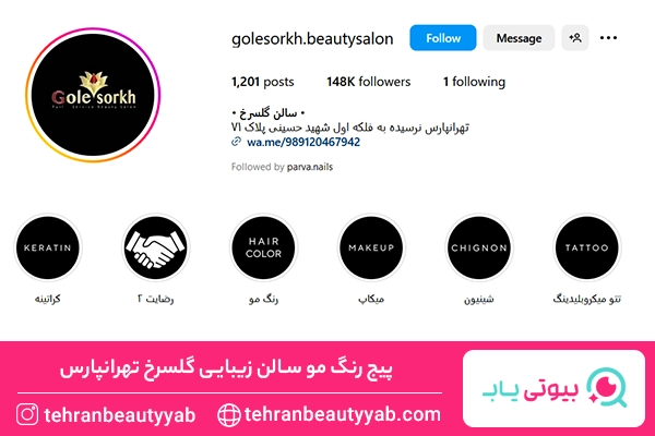 بهترین رنگ کار مو در تهرانپارس