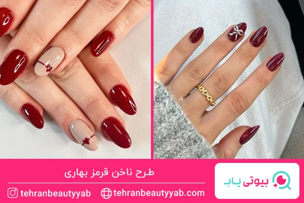 طرح ناخن بهاری