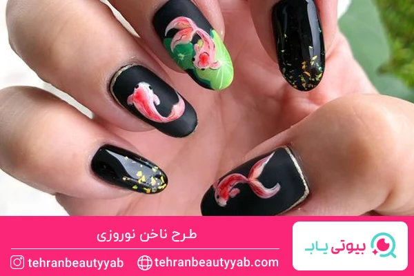 طرح ناخن بهاری